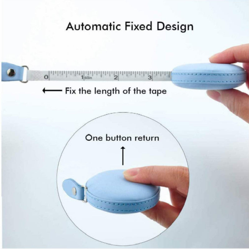 60inch Tape Measuring Tool 1.5m Tape Ruler Measure For Body Fabric Sewing Tailor Measurements Tape Retractable Mini Ruler