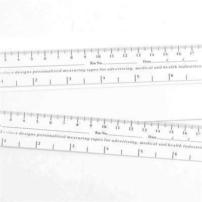 WINTAP 100Pcs/Sert Medical Measuring Tape 18CM 7Inch Wound Tape Measure Papers Educare Wound Adhesive Paper Measuring Ruler Sets