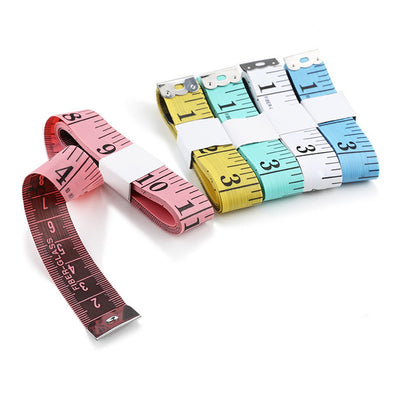 Wintape 10Pcs Portable Tape Measure Body Measuring Ruler Sewing Tailor Mini Soft Flat Ruler Centimeter Meter Measuring Tape 150cm/60inch