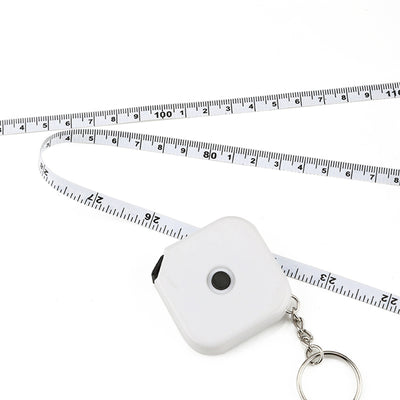 WINTAPE Mini 1.5M Measuring Ruler Retractable Tape Measure Keychain Body Waist Kids Height Measurement KeyRing DIY Measure Tools