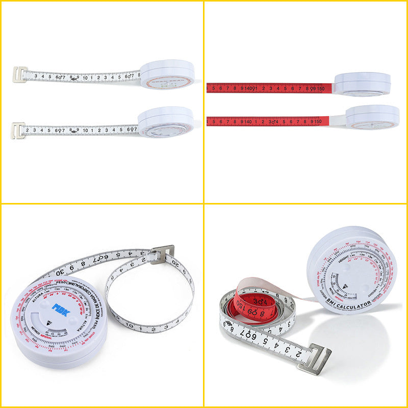 WINTAPE 150cm Retractable Body Tape Measure BMI Calculator Diet Weight Loss Measuring Ruler Waist Centimeter Tape Measure