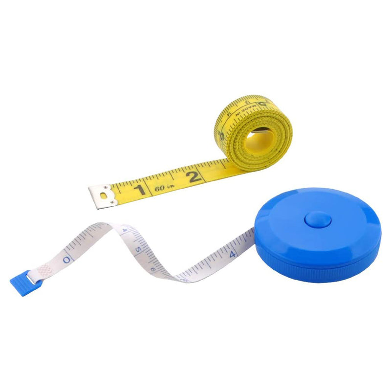 150cm/60inch Black Portable Tape Measure Body Measuring Ruler Sewing Tailor Mini Soft Flat Ruler Centimeter Meter Measuring Tape