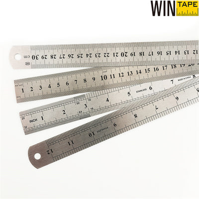 WINTAPE Stainless Steel Straight Ruler Double Sided Centimeter Inch Measuring Hand Tool Stationery Drafting Measurement For Kid