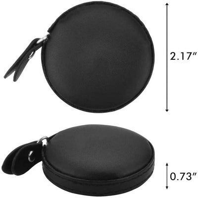 WINTAP 2Pcs/Set Leather Retractable Tape Measure For Body Roll 1.5m/ 60inch Dual Side Sewing Tape Measure Craft Measurement Tool