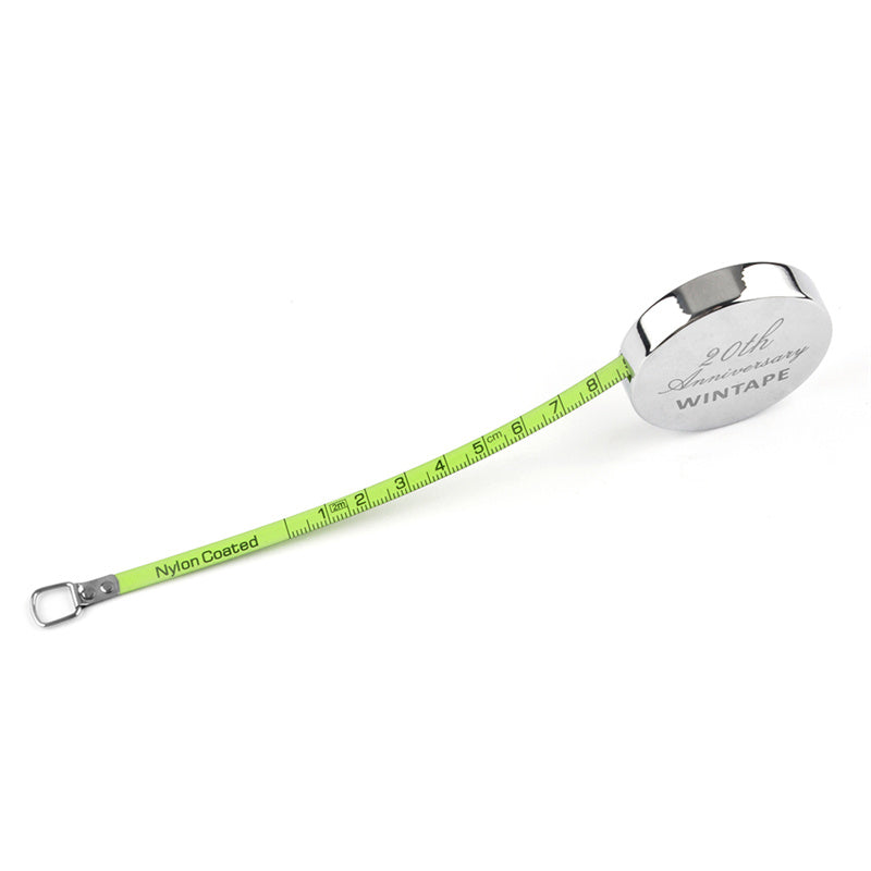WINTAPE Measuring Tools Stainless Steel Hand Cranked Ruler Tape Measure Home Tape Ruler Tool Measurements Tape 2M 79Inch
