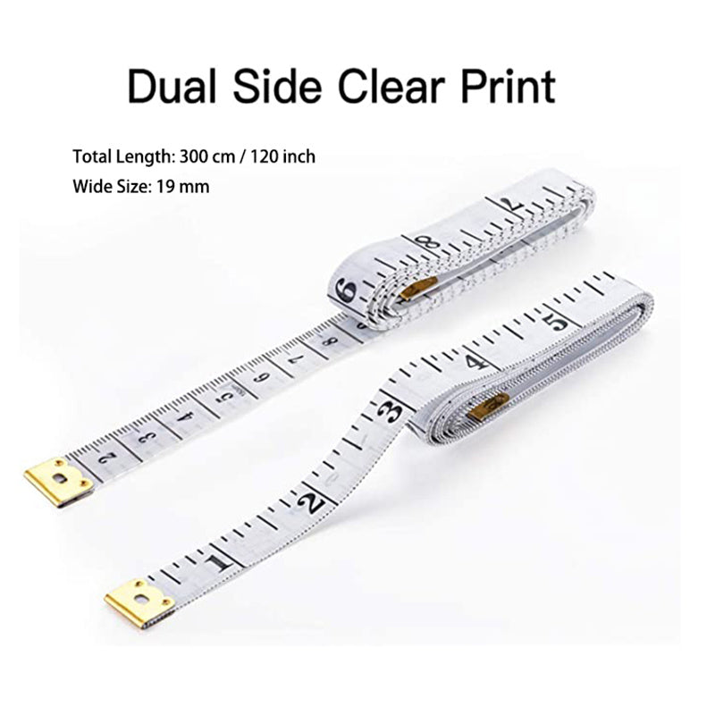 WINTAPE Body Measuring Ruler Sewing Tailor Tape Measure Centimeter Meter Sewing Measuring Tape Soft 300cm/120Inch