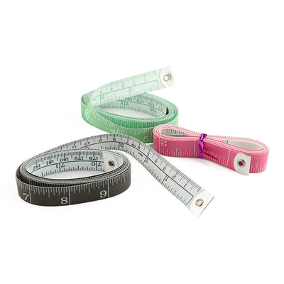 150cm/60" Body Measuring Sets Sewing Tailor Tape Measure For Sewing Tailor Waist Soft Measuring Tape 3Pcs/Set