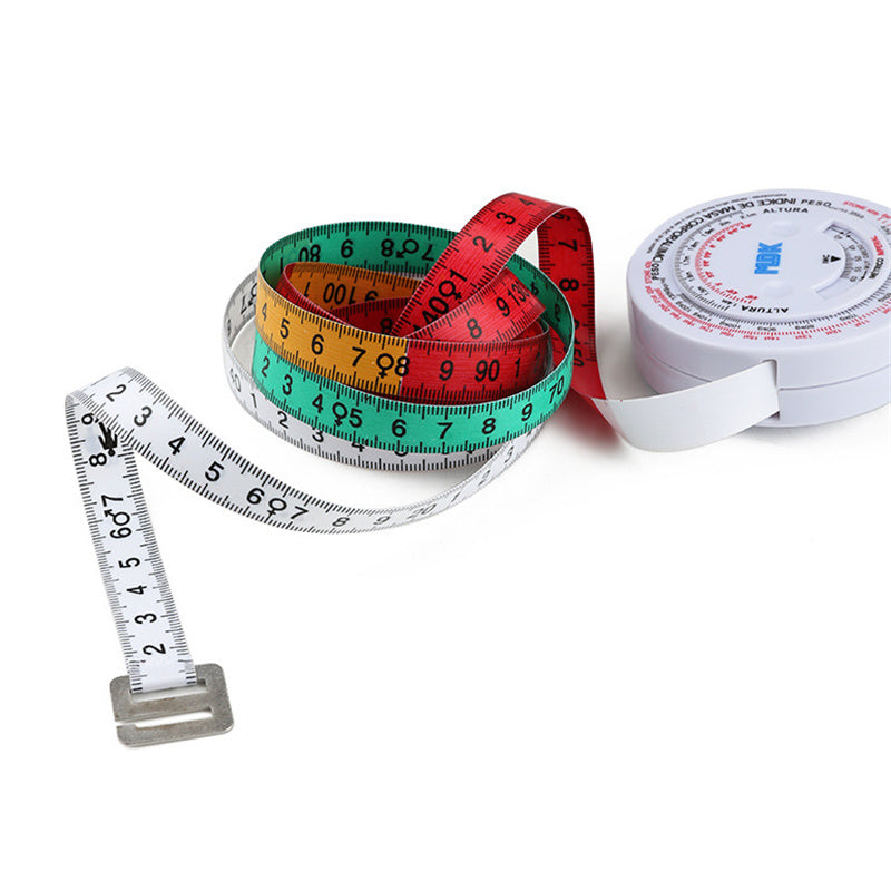 WINTAPE 150cm Retractable Body Tape Measure BMI Calculator Diet Weight Loss Measuring Ruler Waist Centimeter Tape Measure