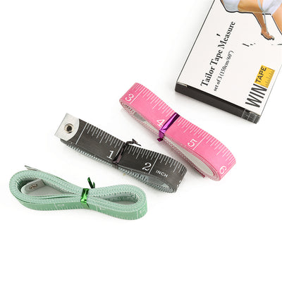 150cm/60" Body Measuring Sets Sewing Tailor Tape Measure For Sewing Tailor Waist Soft Measuring Tape 3Pcs/Set