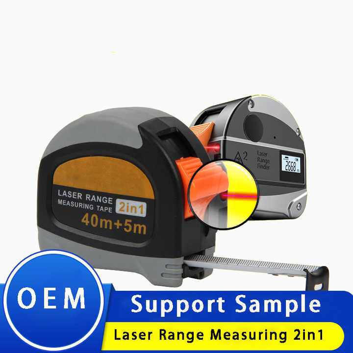 New design Electric Laser rangefinder Distance 40m Measuring 5m ruler Measure Tape 2 In 1 Measurer Laser rangefinder