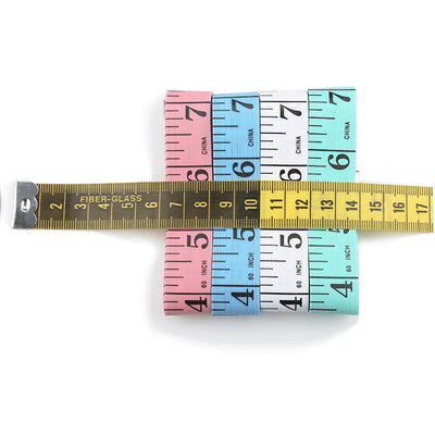 Wintape 10Pcs Portable Tape Measure Body Measuring Ruler Sewing Tailor Mini Soft Flat Ruler Centimeter Meter Measuring Tape 150cm/60inch