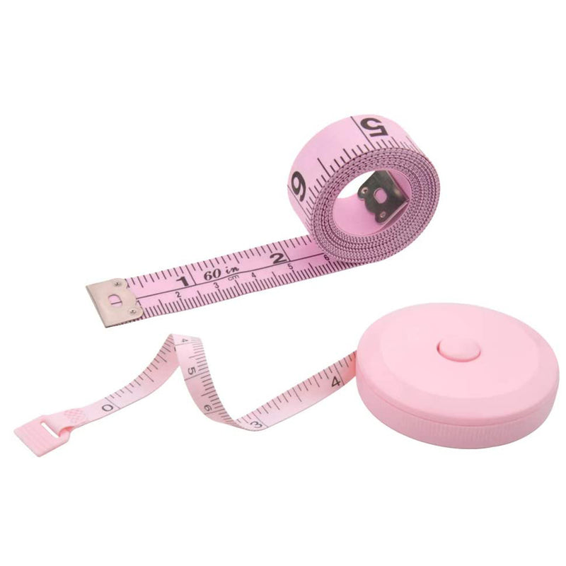 150cm/60inch Black Portable Tape Measure Body Measuring Ruler Sewing Tailor Mini Soft Flat Ruler Centimeter Meter Measuring Tape