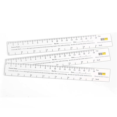 WINTAP 100Pcs/Sert Medical Measuring Tape 18CM 7Inch Wound Tape Measure Papers Educare Wound Adhesive Paper Measuring Ruler Sets