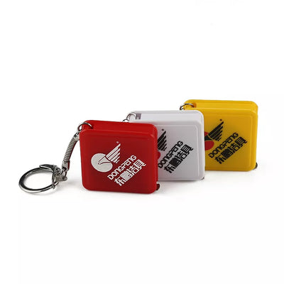Wintape Square shape plastic promotional tape measure with keychain