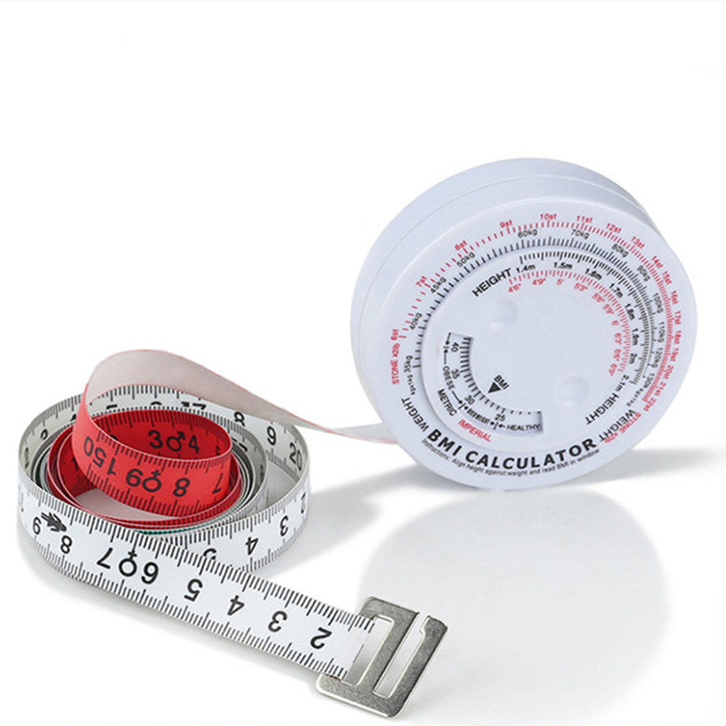 WINTAPE 150cm Retractable Body Tape Measure BMI Calculator Diet Weight Loss Measuring Ruler Waist Centimeter Tape Measure