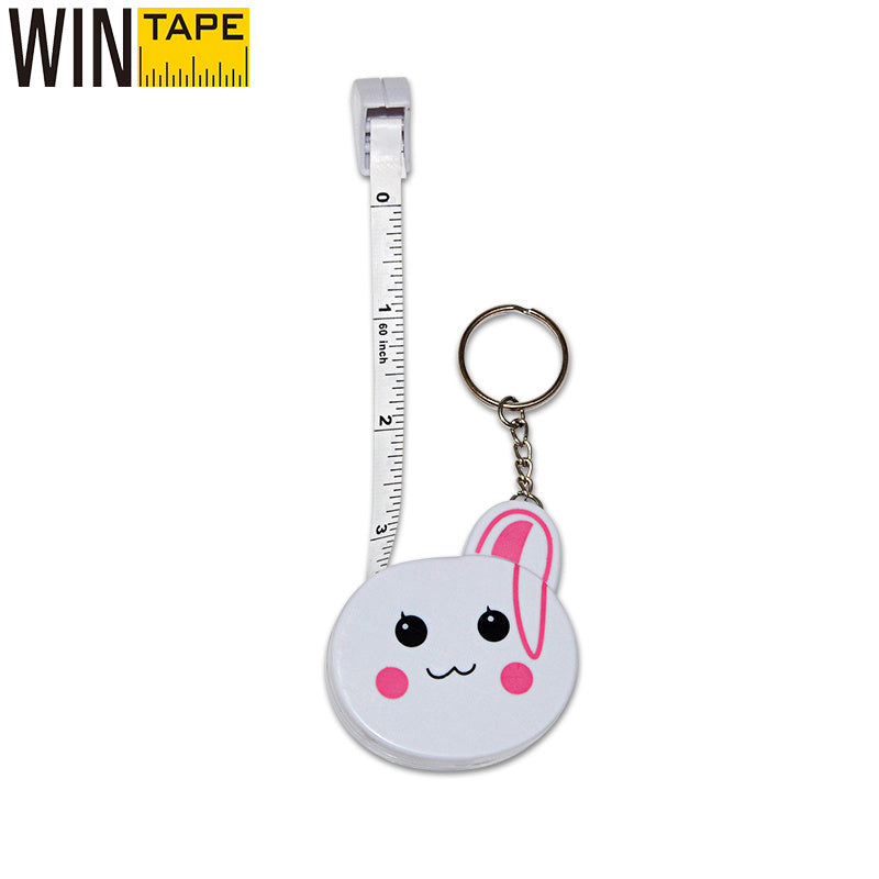 WINTAP Measuring Keychain Body Tape Ruler Measure For Sewing Tailor Fabric Retractable Cute Cartoon Measurements Tool 1.5M