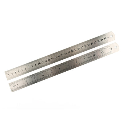 WINTAPE Stainless Steel Straight Ruler Double Sided Centimeter Inch Measuring Hand Tool Stationery Drafting Measurement For Kid