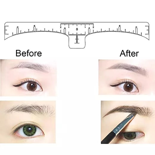 Wintape Custom Disposable Sticker Eyebrow Tool Ruler Sticker Disposable Self Adhesive Microblading Eyebrow Ruler