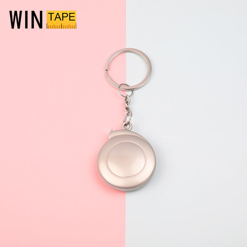 WINTAPE Mini 1M Measuring Tools Stainless Steel Retractable Ruler Tape Measure Keychain Measurement Key Ring Homeworking Tools