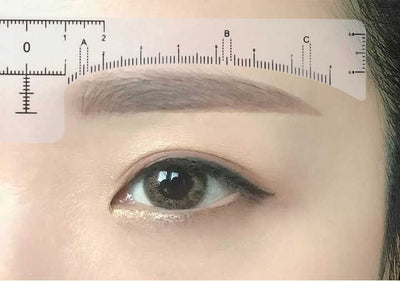 Wintape Custom Disposable Sticker Eyebrow Tool Ruler Sticker Disposable Self Adhesive Microblading Eyebrow Ruler