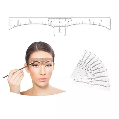 Wintape Custom Disposable Sticker Eyebrow Tool Ruler Sticker Disposable Self Adhesive Microblading Eyebrow Ruler