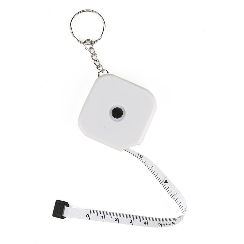 WINTAPE Mini 1.5M Measuring Ruler Retractable Tape Measure Keychain Body Waist Kids Height Measurement KeyRing DIY Measure Tools