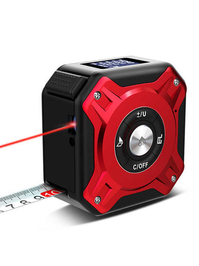 40m 2 in 1 5m compact size range rechargeable laser tape measure digital laser measuring tape distance meter