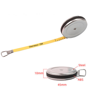 12Pcs Mini 2M Measuring Tools Stainless Steel Retractable Metric Ruler Tape Measure Construction Wood Measurement Tools