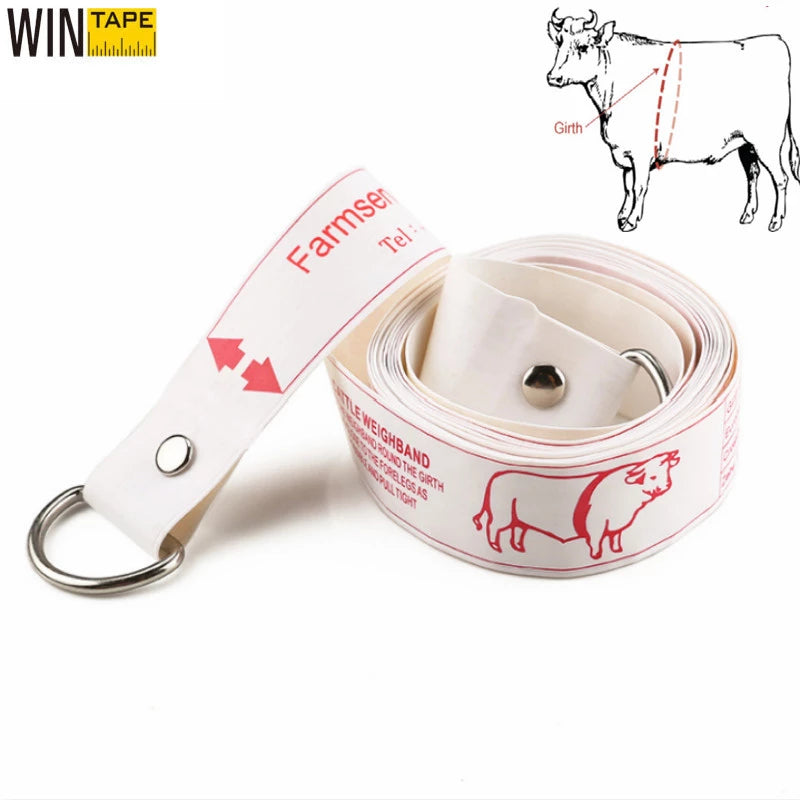 WINTAPE 2.5M Body Tape Measure For Pig Cows Weight Height Measuring Professional Farm Kilogram Centimeter Measure Ruler