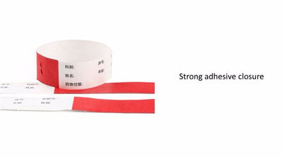 Wintape Custom Tyvek Paper Wristband For Events.