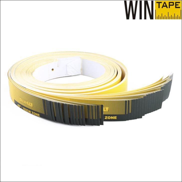 Wintape Paper Tape Measure 50pcs Per Pack With Hole And Perforated Edge Applied Glue To Top Edge.