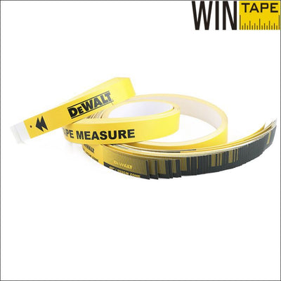 Wintape Paper Tape Measure 50pcs Per Pack With Hole And Perforated Edge Applied Glue To Top Edge.