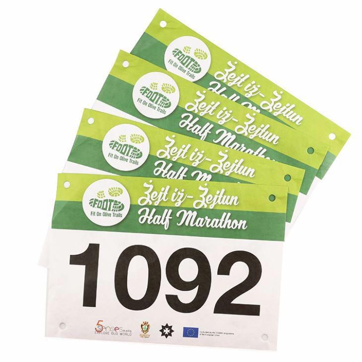 Wintape Tyvek Running Race Bib For Sports Event.