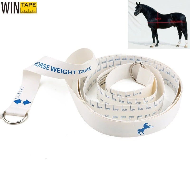 WINTAPE Portable Horse Weight Tape Measure Weight&Height Measurement Farm Tools Farm Animals 250cm/96 Inch Measuring Ruler